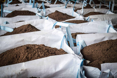 Large bulk bags of soil